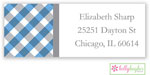 Address Labels by Kelly Hughes Designs (Blue Gingham)
