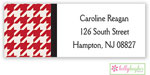 Address Labels by Kelly Hughes Designs (Red Houndstooth)