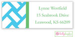 Address Labels by Kelly Hughes Designs (Aqua Basketweave)