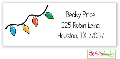 Address Labels by Kelly Hughes Designs (String Of Lights - Holiday)