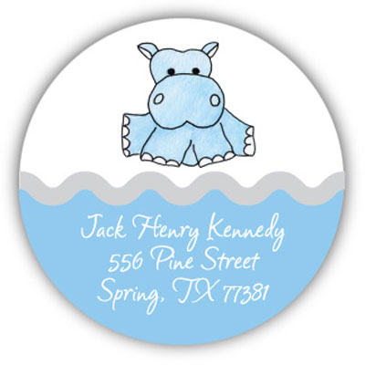 Address Labels by Kelly Hughes Designs (Blue Hippo) Address Labels by Kelly Hughes Designs (Blue Hippo)