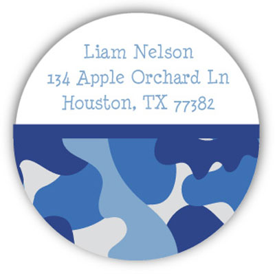 Address Labels by Kelly Hughes Designs (Blue Camo) Address Labels by Kelly Hughes Designs (Blue Camo)