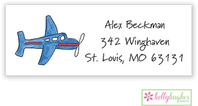 Address Labels by Kelly Hughes Designs (Airplane)