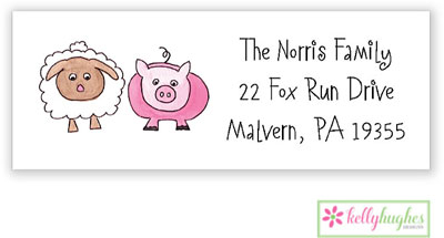 Address Labels by Kelly Hughes Designs (Farm Friends)