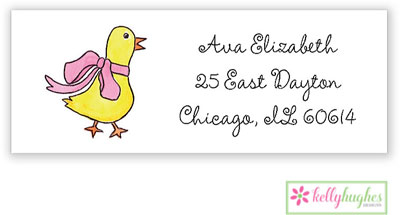 Address Labels by Kelly Hughes Designs (Ducks In Pink)