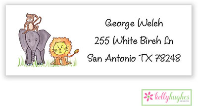 Address Labels by Kelly Hughes Designs (Zoo Friends)