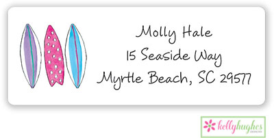 Address Labels by Kelly Hughes Designs (Surfer Girl)