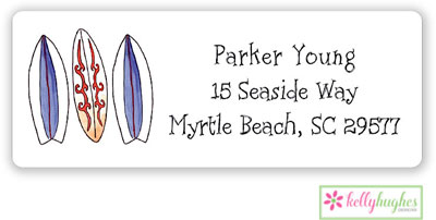Address Labels by Kelly Hughes Designs (Surfs Up)