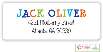 Address Labels by Kelly Hughes Designs (Funky Boys)