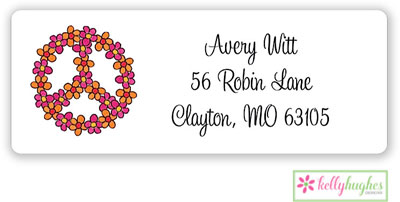 Address Labels by Kelly Hughes Designs (Peace And Daisies) Address Labels by Kelly Hughes Designs (Peace And Daisies)