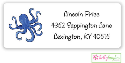 Address Labels by Kelly Hughes Designs (Blue Octopus) Address Labels by Kelly Hughes Designs (Blue Octopus)