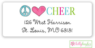 Address Labels by Kelly Hughes Designs (Peace Love Cheer) Address Labels by Kelly Hughes Designs (Peace Love Cheer)