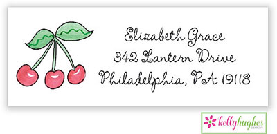 Address Labels by Kelly Hughes Designs (Rosy Red Cherries)