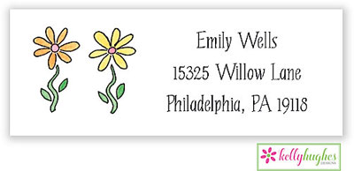 Address Labels by Kelly Hughes Designs (Row Of Daisies)