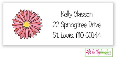 Address Labels by Kelly Hughes Designs (Gerber Daisy)