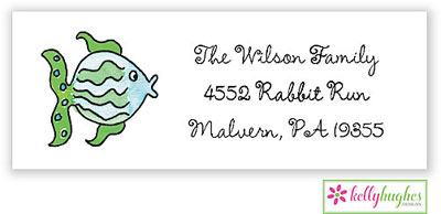 Address Labels by Kelly Hughes Designs (All The Fish In The Sea)