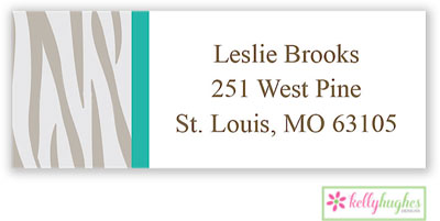 Address Labels by Kelly Hughes Designs (Grey Zebra)