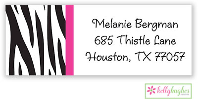 Address Labels by Kelly Hughes Designs (Black Zebra)