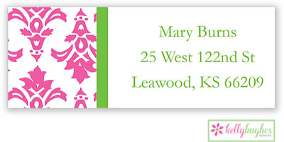 Address Labels by Kelly Hughes Designs (Pink Damask)