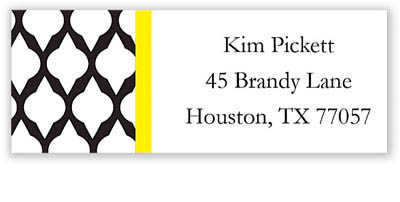 Address Labels by Kelly Hughes Designs (Black Lattice)