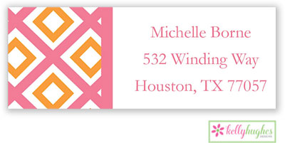 Address Labels by Kelly Hughes Designs (Geo Pink)