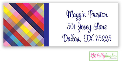 Address Labels by Kelly Hughes Designs (Bright Gingham) Address Labels by Kelly Hughes Designs (Bright Gingham)