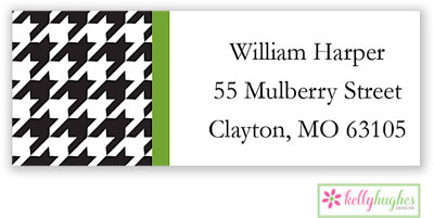 Address Labels by Kelly Hughes Designs (Black Houndstooth)