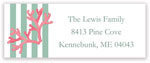 Holiday Address Labels by Kelly Hughes Designs (Sea Coral)