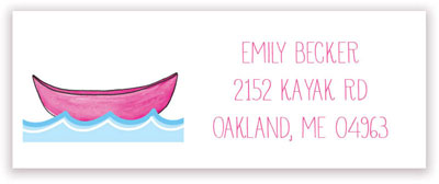 Address Labels by Kelly Hughes Designs (Pink Canoe)