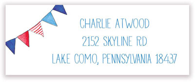 Address Labels by Kelly Hughes Designs (Camp Flags)