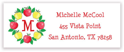 Address Labels by Kelly Hughes Designs (Apple Wreath)