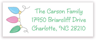 Holiday Address Labels by Kelly Hughes Designs (Retro Brights)
