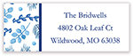 Holiday Address Labels by Kelly Hughes Designs (Blue Botanical)