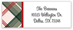 Holiday Address Labels by Kelly Hughes Designs (Rose and Sage Plaid)