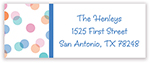 Holiday Address Labels by Kelly Hughes Designs (Blue Confetti)