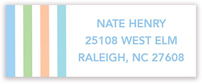 Address Labels by Kelly Hughes Designs (Block Letters in Blue)