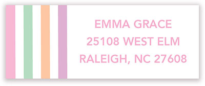 Address Labels by Kelly Hughes Designs (Block Letters in Pink)