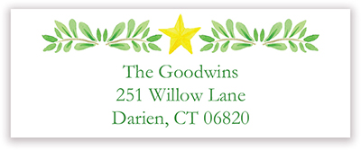 Holiday Address Labels by Kelly Hughes Designs (Greenery Arch)