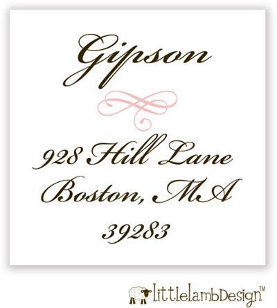 Little Lamb Design Address Labels - Elegant