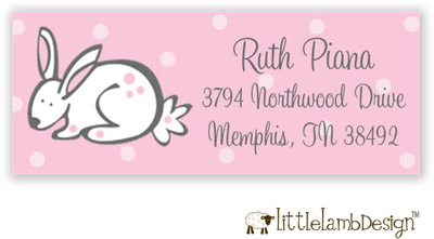 Little Lamb Design Address Labels - Bunny Rabbit