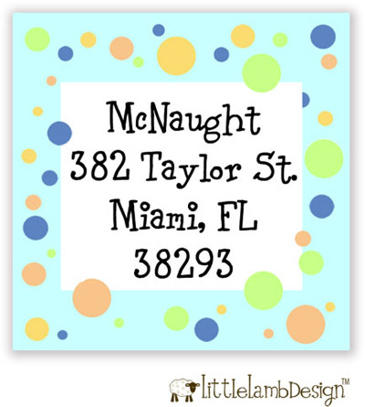 Little Lamb Design Address Labels - Fun Dots Little Lamb Design Address Labels - Fun Dots