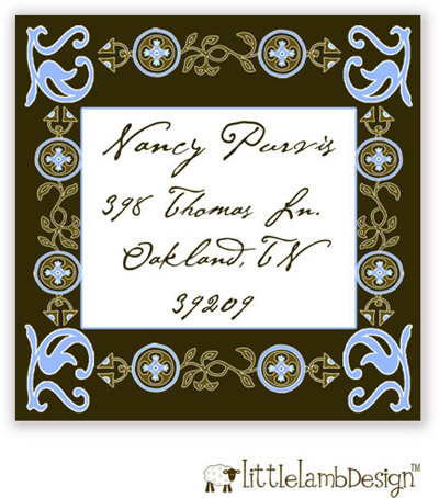 Little Lamb Design Address Labels - Decorative Border Little Lamb Design Address Labels - Decorative Border