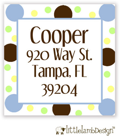 Little Lamb Design Address Labels - Fun Dots Little Lamb Design Address Labels - Fun Dots