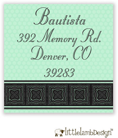 Little Lamb Design Address Labels - Mint Green Little Lamb Design Address Labels - Mint Green