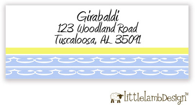 Little Lamb Design Address Labels - Elegant Blue