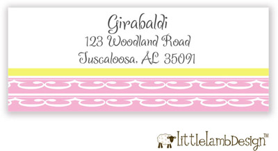 Little Lamb Design Address Labels - Elegant Pink Little Lamb Design Address Labels - Elegant Pink