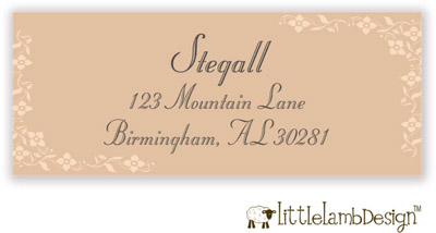 Little Lamb Design Address Labels - Elegant Floral