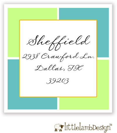 Little Lamb Design Address Labels - Fun Blocks