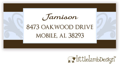 Little Lamb Design Address Labels - Elegant Blue