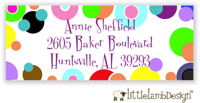 Little Lamb Design Address Labels - Fun Dots